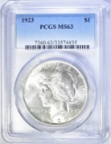 1923 PEACE DOLLAR PCGS MS-63