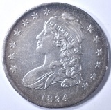 1834 BUST HALF DOLAR AU