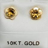 10K CITRINE EARRINGS