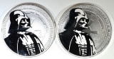 2-2017 NIUE DARTH VADER 1oz SILVER $2.00 COINS