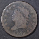 1809 LARGE CENT  GOOD