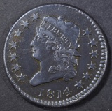 1814 LARGE CENT  AU