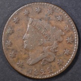 1822 LARGE CENT  VF