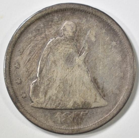 1875-S 20 CENT G/VG