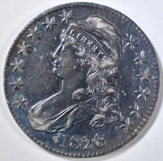 1826 BUST HALF DOLLAR AU COLOR