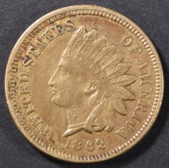 1862 INDIAN CENT XF