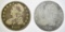 (2) CAPPED BUST HALF DOLLARS 1808