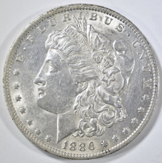 1886-O MORGAN DOLLAR AU/BU