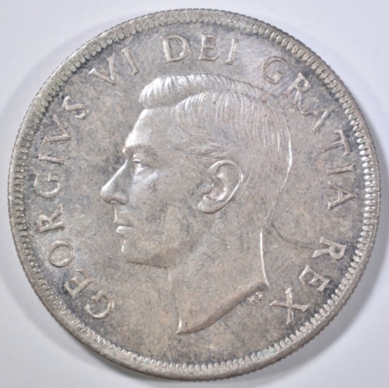 1950 SILVER DOLLAR CANADA GEM BU