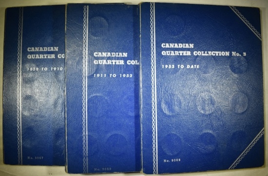 3 CANADIAN QUARTER ALBUMS  1900-1964