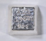 3.3 TROY OZ .999 POURED SILVER CANABIS STAMPED