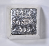3.5 TROY OZ .999 POURED SILVER CANABIS STAMPED