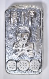 3 TROY OZ .999 SILVER TOMBSTONE