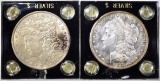 1900 BU & 1878-S BU CLEANED MORGAN DOLLARS
