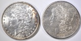 1887 & 81-S MORGAN DOLLARS CH BU