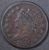 1810/09 LARGE CENT  VF/XF