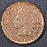 1871 INDIAN CENT  XF/AU