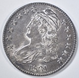 1831 BUST HALF DOLLAR  AU/BU