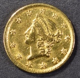 1849-D $1.00 GOLD CH BU RARE!
