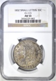 1832 SMALL LETTER BUST HALF