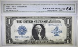 1923 $1 SILVER CERTIFICATE CGA CH UNC OPQ
