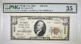 1929 TYPE 2 $10 NATIONAL CURRENCY PMG 35