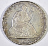 1877 SEATED LIBERTY HALF DOLLAR  AU/BU