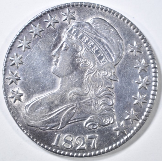 1827 BUST HALF DOLLAR CH AU