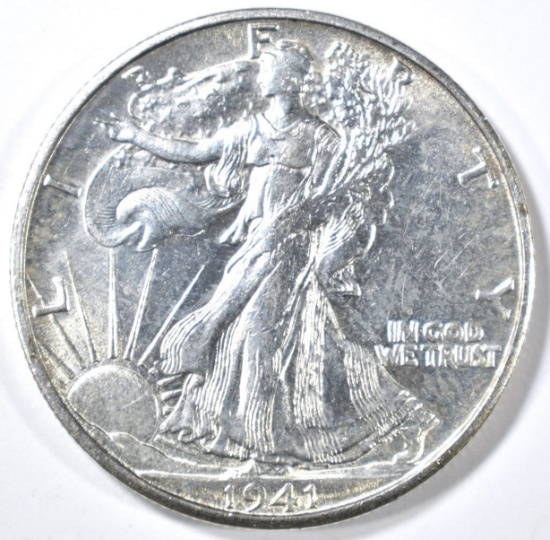 1941-S WALKING LIBERTY HALF DOLLAR, BU