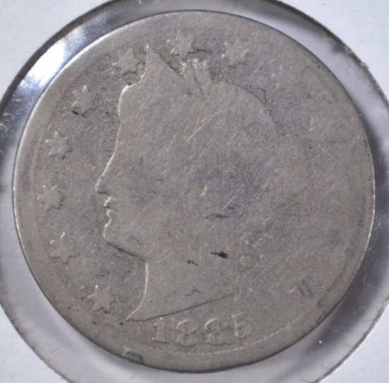 1885 LIBERTY NICKEL, AG KEY DATE