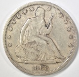 1868-S SEATED HALF DOLLAR VF