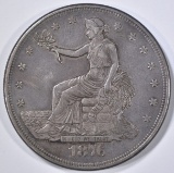 1876-CC TRADE DOLLAR  XF/AU