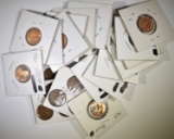 25 LINCOLN CENTS INCLUDING 12 PROOFS
