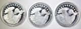 3-RIGHT TO BEAR ARMS 1oz SILVER ROUNDS