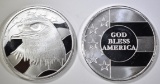 2-ONE OUNCE .999 SILVER ROUNDS