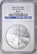 2010 AMERICAN SILVER EAGLE, NGC MS-70