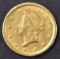 1852-O $1 GOLD LIBERTY  AU