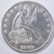 1849-O SEATED LIBERTY HALF DOLLAR  AU