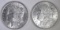 1886 & 1889 BU MORGAN DOLLARS