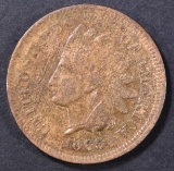 1865 INDIAN CENT   AU/BU