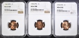 (3) 1966 SMS LINCOLN CENTS  NGC-67 RD