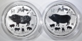 2-2019 1oz SILVER  AUSTRALIAN YEAR OF THE PIG
