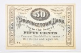 1862 50 CENT PROVINCETOWN BANK MASS.  GEM CU