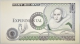 1900'S EXPERIMENTAL BRITISH BANK NOTE