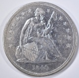 1840 SEATED LIBERTY DOLLAR   BU  OLD CLEANING