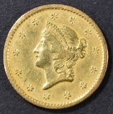 1854-S $1 GOLD LIBERTY HEAD  AU