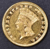 1885 $1 GOLD INDIAN PRINCESS  BU PL