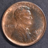 1910 LINCOLN CENT  CH BU RB COLOR