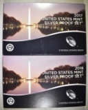 2017 & 18 U.S. SILVER PROOF SETS OGP