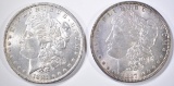 1885-O & 87 MORGAN DOLLARS  CH/GEM BU
